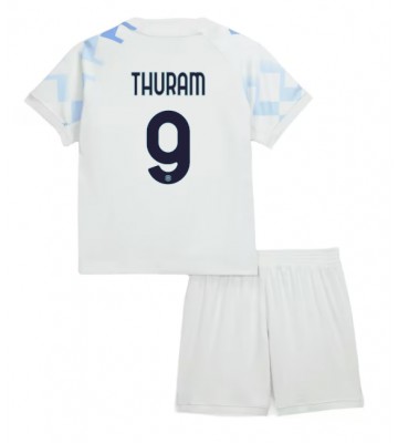 Inter Milan Marcus Thuram #9 Replica Away Stadium Kit for Kids 2025-26 Short Sleeve (+ pants)
